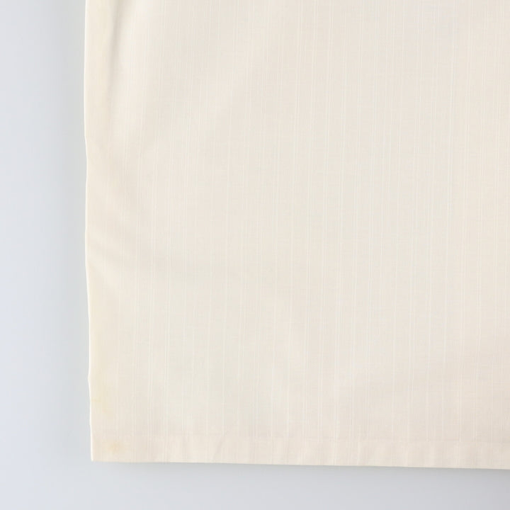 70'S Sears PERMA-PREST short sleeve open collar cotton x poly box shirt men's size L vintage cotton yellow type Vintage Second Hand