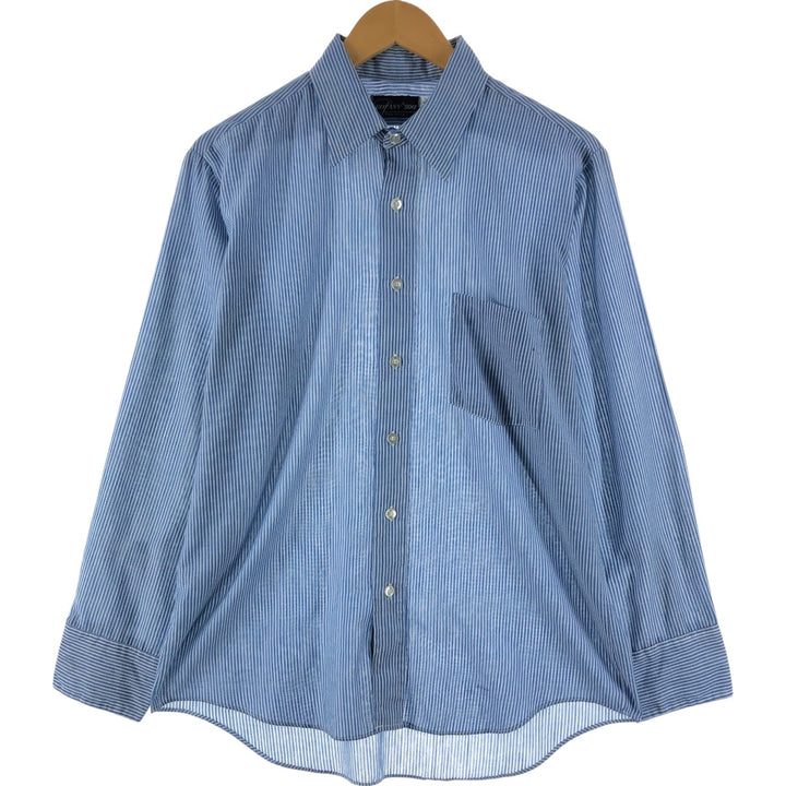 BOTANY '500' long sleeve striped shirt, made in the USA, men's size M, vintage unclear Blue type light blue Vintage Second Hand