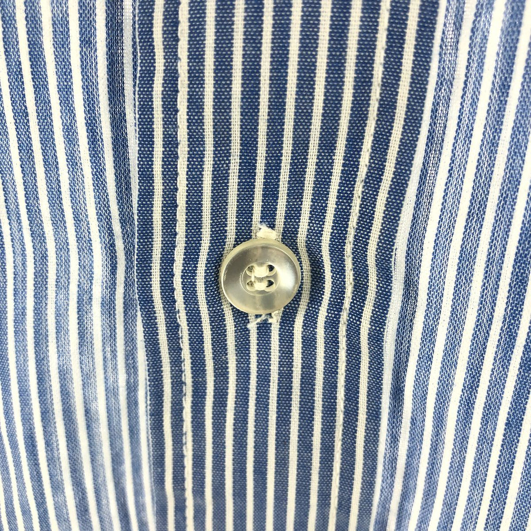 BOTANY '500' long sleeve striped shirt, made in the USA, men's size M, vintage unclear Blue type light blue Vintage Second Hand