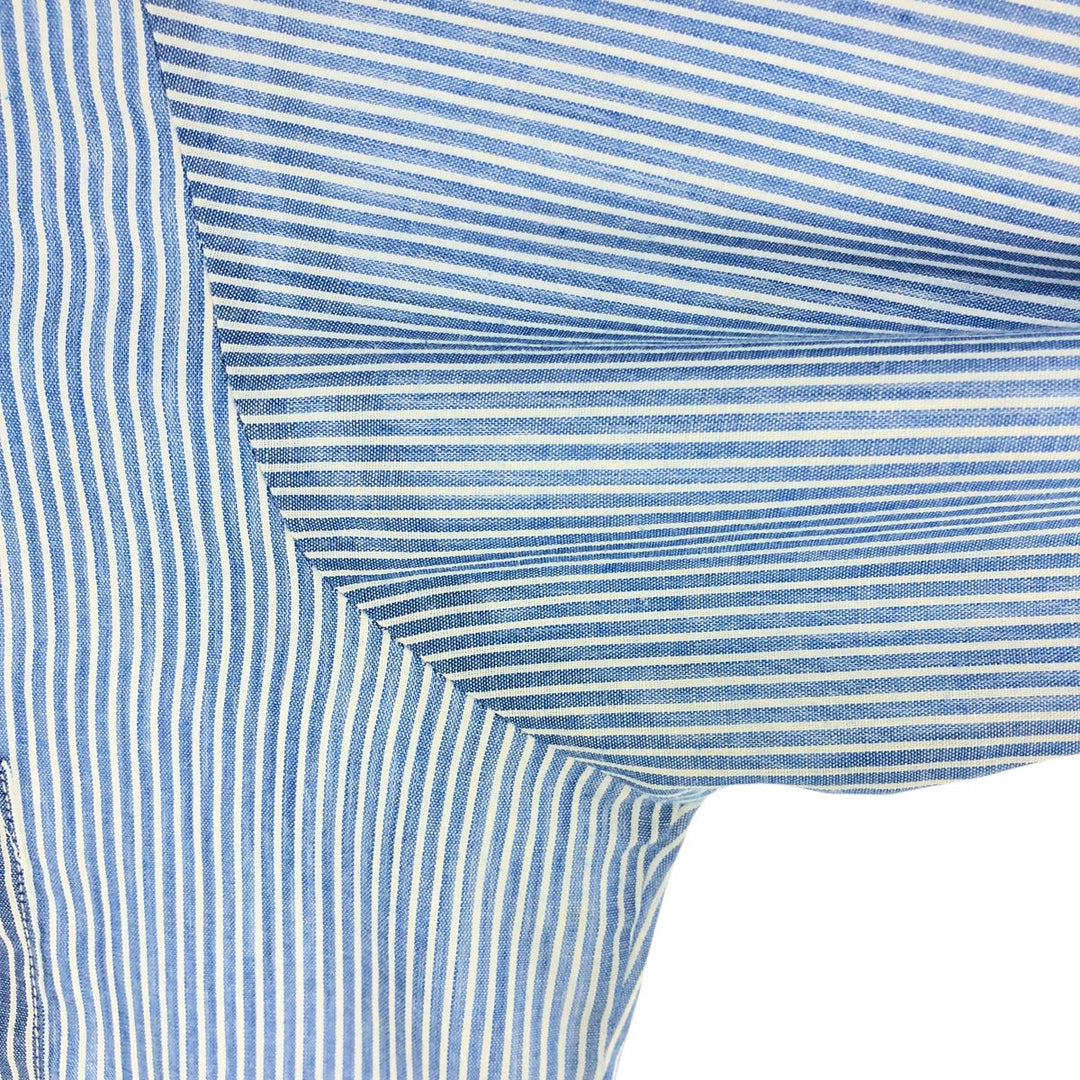 BOTANY '500' long sleeve striped shirt, made in the USA, men's size M, vintage unclear Blue type light blue Vintage Second Hand