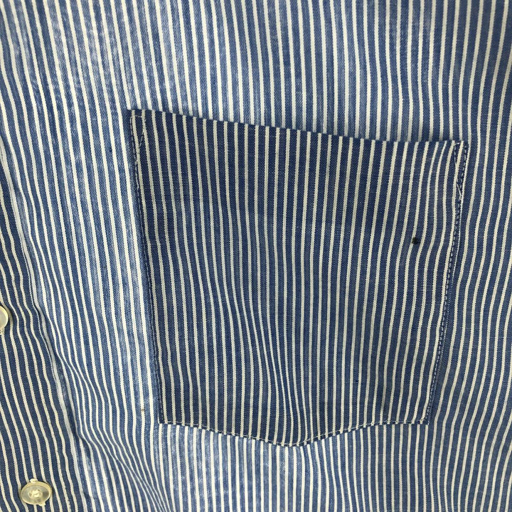 BOTANY '500' long sleeve striped shirt, made in the USA, men's size M, vintage unclear Blue type light blue Vintage Second Hand