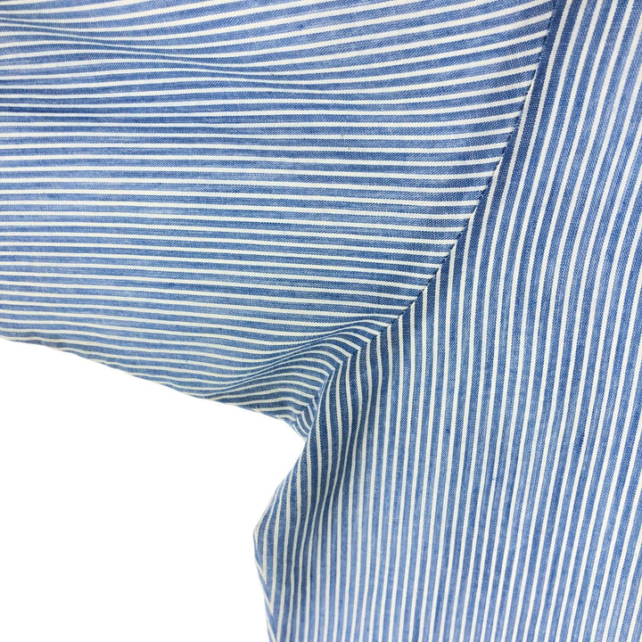 BOTANY '500' long sleeve striped shirt, made in the USA, men's size M, vintage unclear Blue type light blue Vintage Second Hand