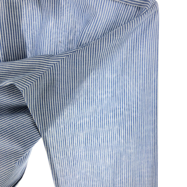 BOTANY '500' long sleeve striped shirt, made in the USA, men's size M, vintage unclear Blue type light blue Vintage Second Hand
