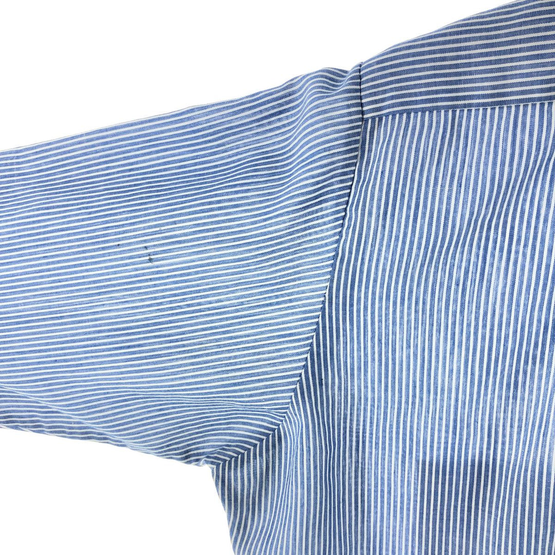 BOTANY '500' long sleeve striped shirt, made in the USA, men's size M, vintage unclear Blue type light blue Vintage Second Hand