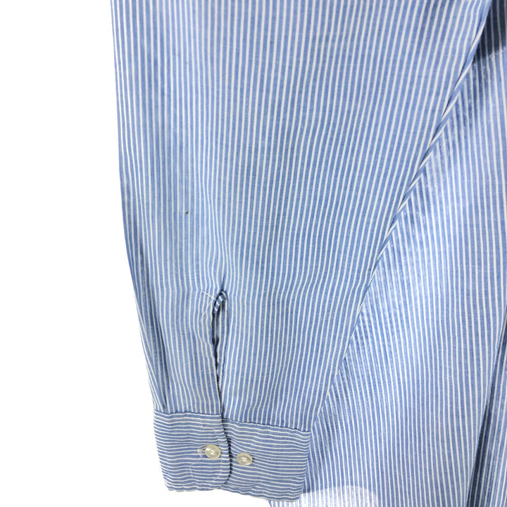 BOTANY '500' long sleeve striped shirt, made in the USA, men's size M, vintage unclear Blue type light blue Vintage Second Hand