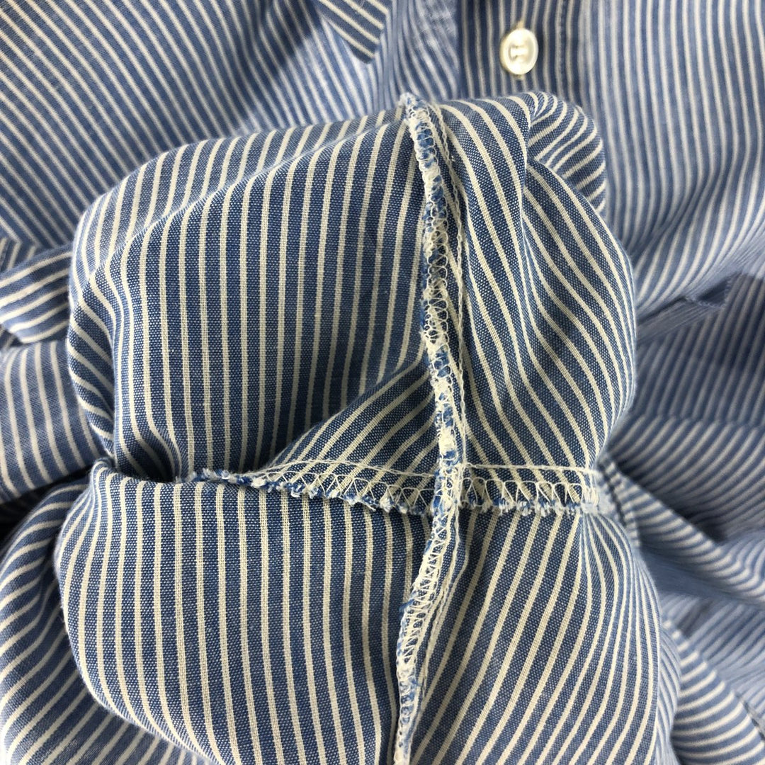BOTANY '500' long sleeve striped shirt, made in the USA, men's size M, vintage unclear Blue type light blue Vintage Second Hand