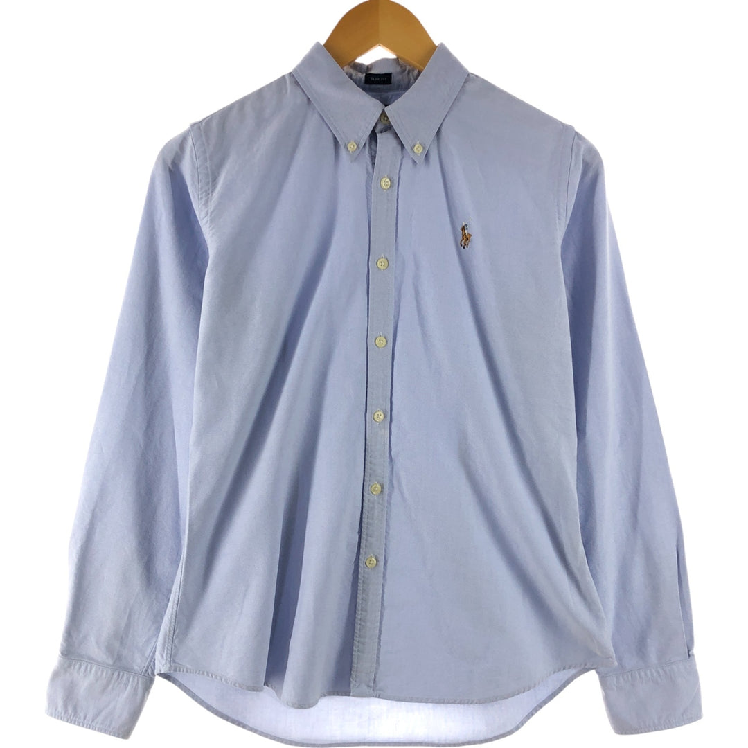 Ralph Lauren long sleeve button down shirt, women's size S cotton Blue type light blue Vintage Second Hand