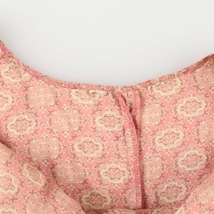 All-over print camisole, women's size S unclear pink type Vintage Second Hand