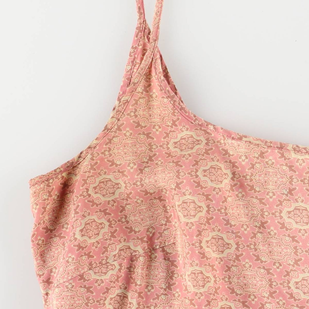 All-over print camisole, women's size S unclear pink type Vintage Second Hand