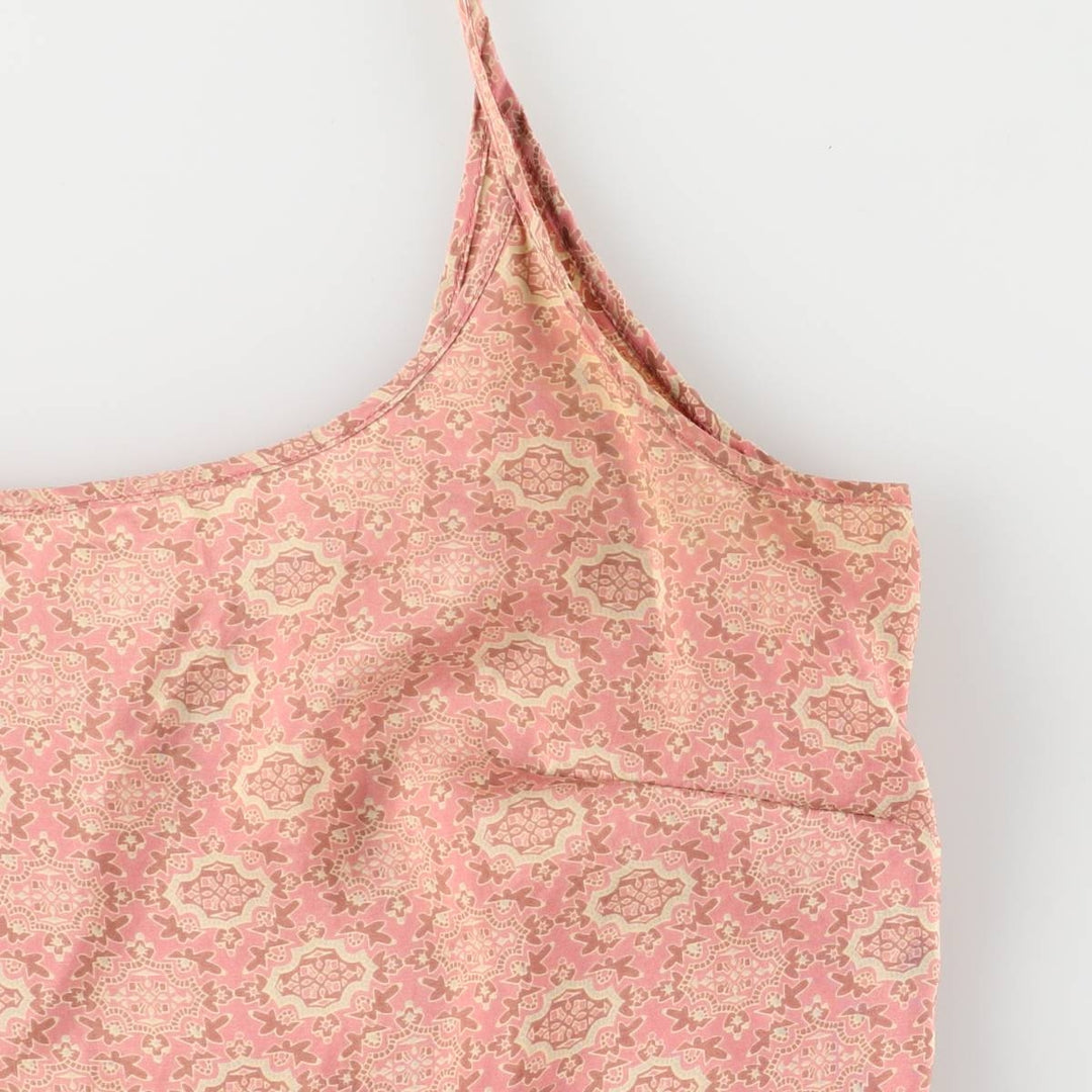 All-over print camisole, women's size S unclear pink type Vintage Second Hand