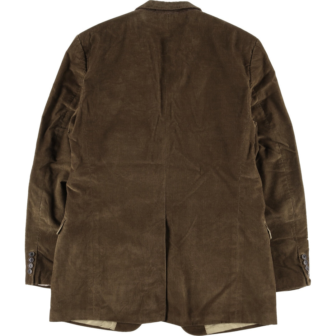 Vintage HUGO BOSS corduroy tailored jacket, size M, men's cotton brown type Vintage Second Hand