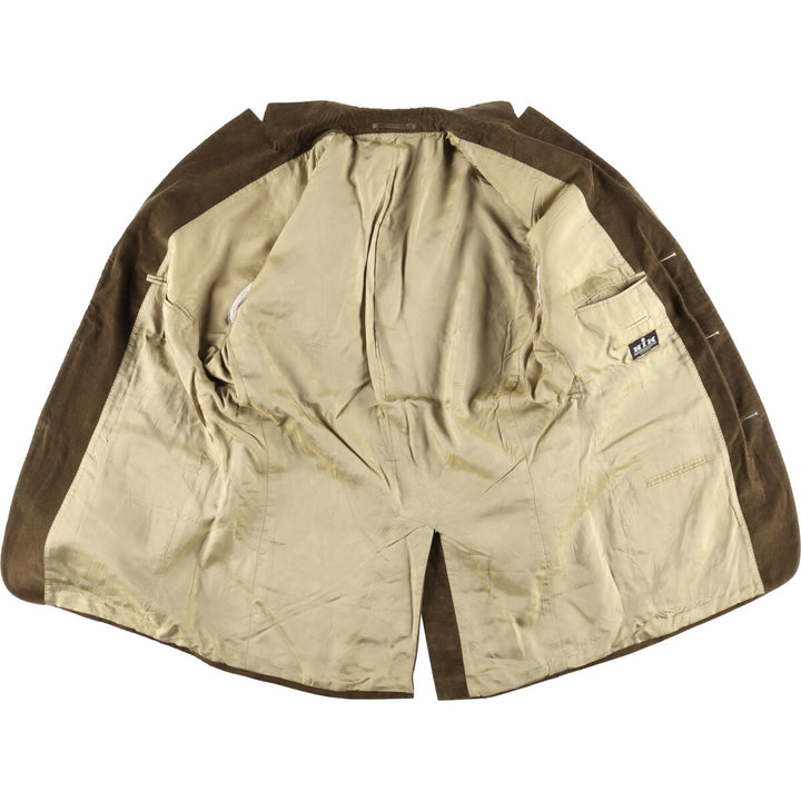 Vintage HUGO BOSS corduroy tailored jacket, size M, men's cotton brown type Vintage Second Hand