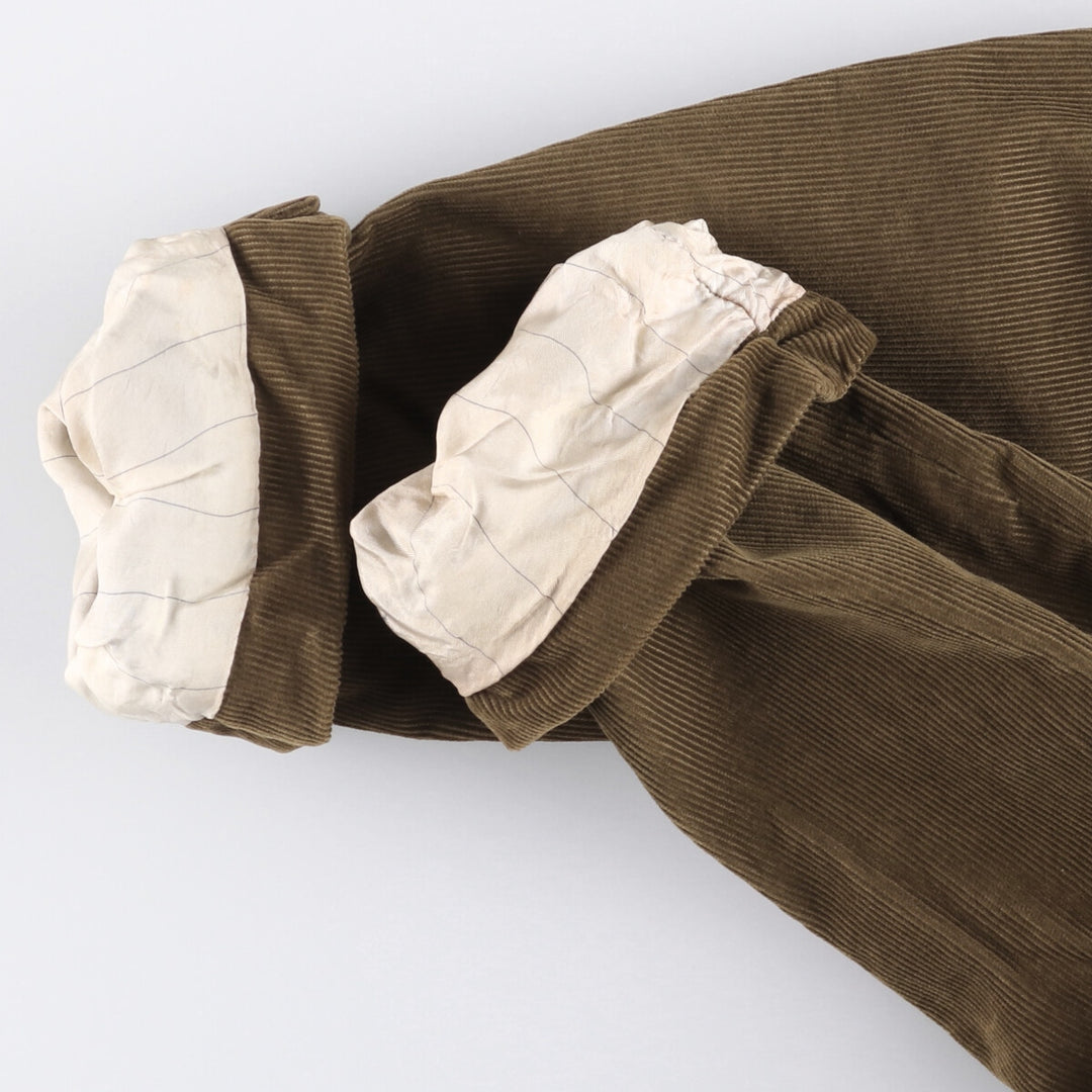 Vintage HUGO BOSS corduroy tailored jacket, size M, men's cotton brown type Vintage Second Hand