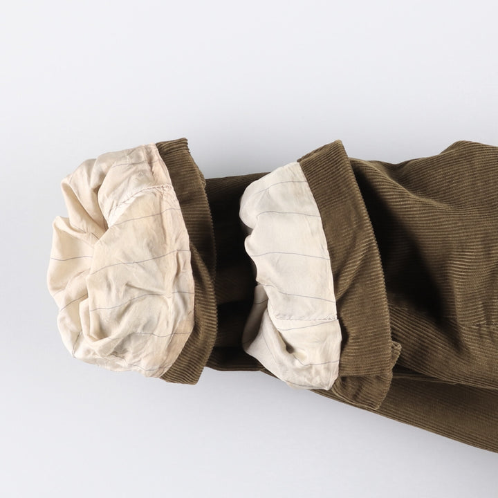 Vintage HUGO BOSS corduroy tailored jacket, size M, men's cotton brown type Vintage Second Hand