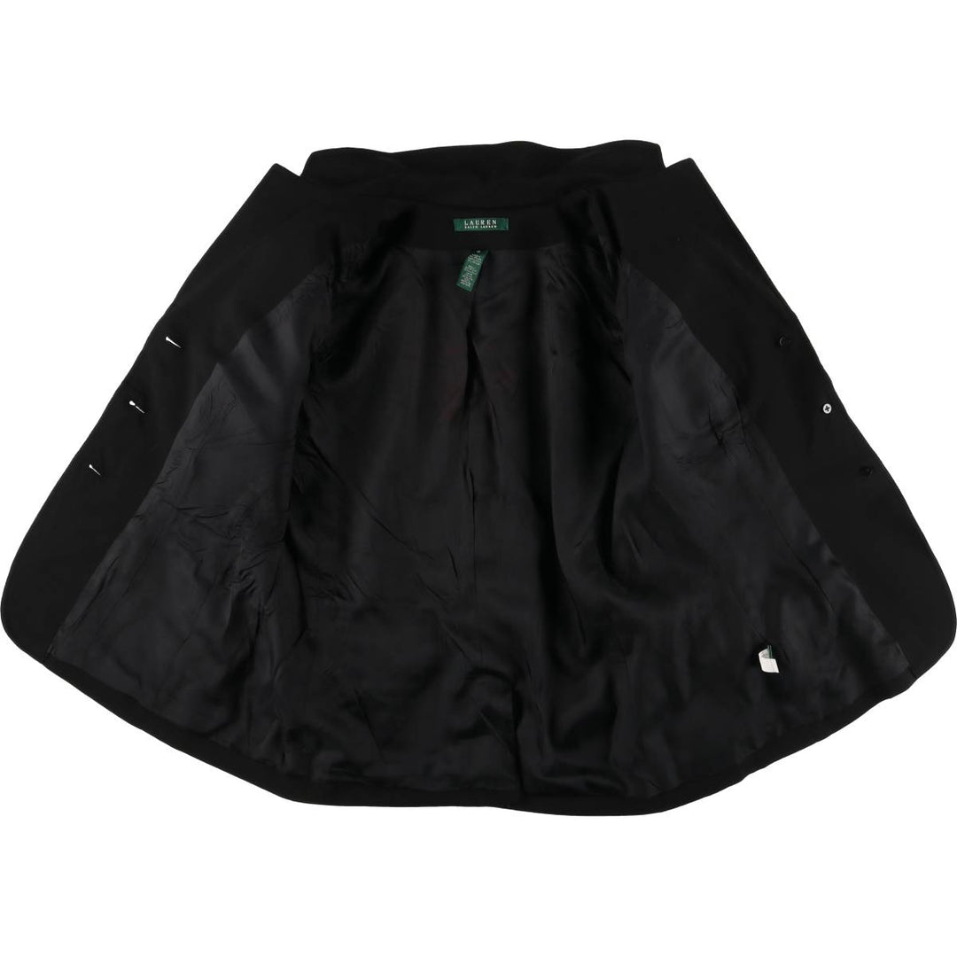 Ralph Lauren LAUREN tailored jacket for women, size M wool black type Vintage Second Hand