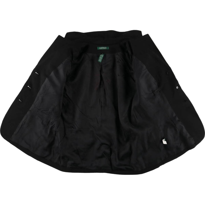 Ralph Lauren LAUREN tailored jacket for women, size M wool black type Vintage Second Hand