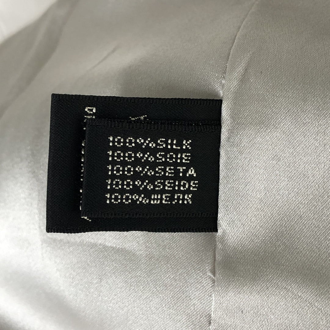 Ralph Lauren Tailored Jacket Made in USA Women's S Size silk Silver type Vintage Second Hand