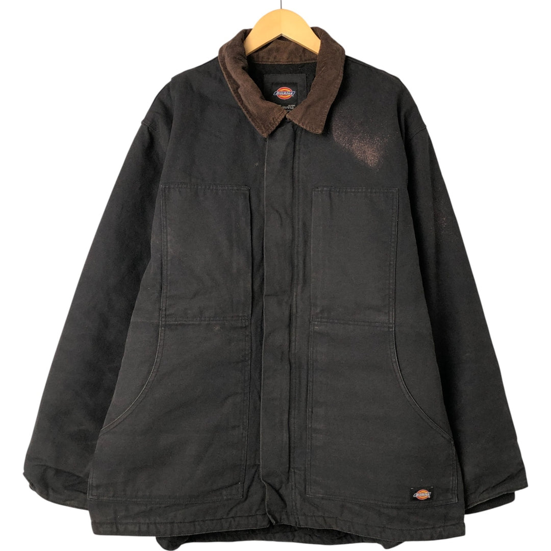 Dickies padded duck work jacket, men's size XXL cotton black type Vintage Second Hand
