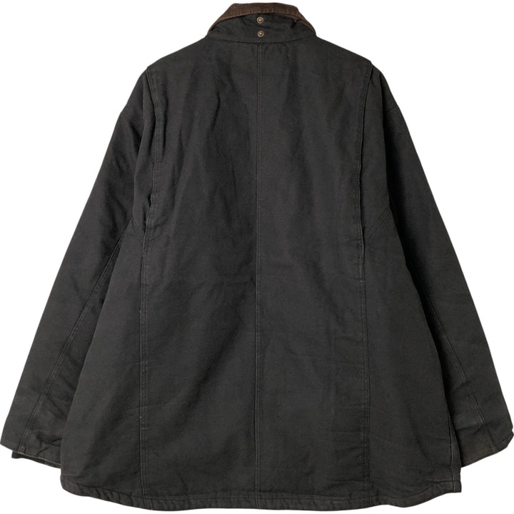 Dickies padded duck work jacket, men's size XXL cotton black type Vintage Second Hand