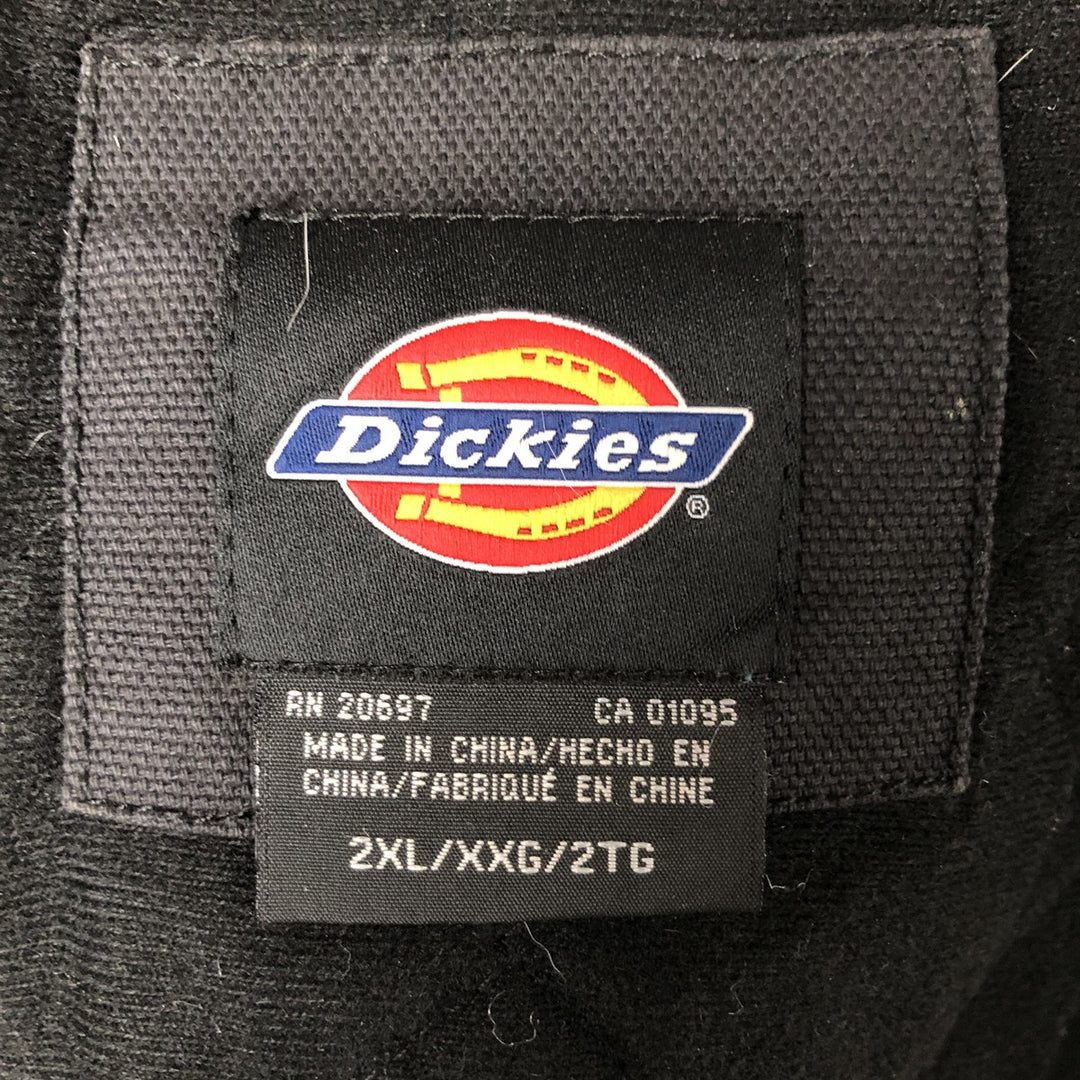 Dickies padded duck work jacket, men's size XXL cotton black type Vintage Second Hand