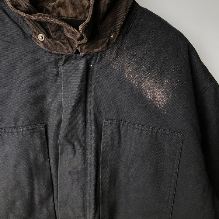 Dickies padded duck work jacket, men's size XXL cotton black type Vintage Second Hand