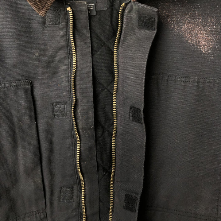 Dickies padded duck work jacket, men's size XXL cotton black type Vintage Second Hand