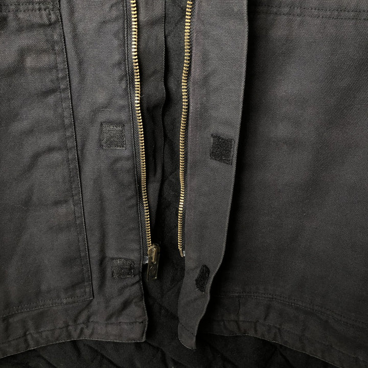 Dickies padded duck work jacket, men's size XXL cotton black type Vintage Second Hand