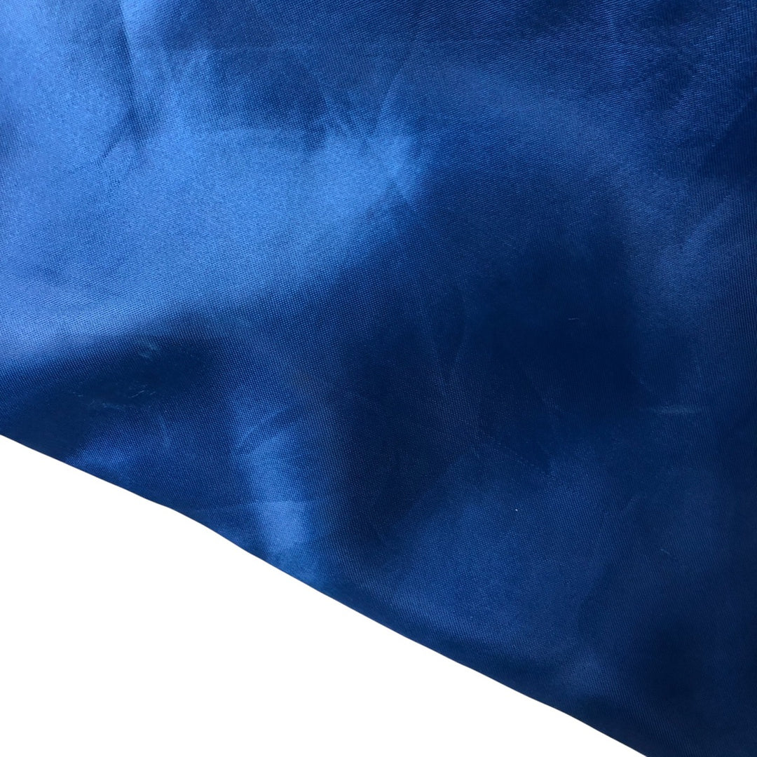 80s-90'S Chalk Line NFL New York Giants Padded Nylon Stadium Jacket, Made in USA, Men's Size Medium Nylon blue type Vintage Second Hand