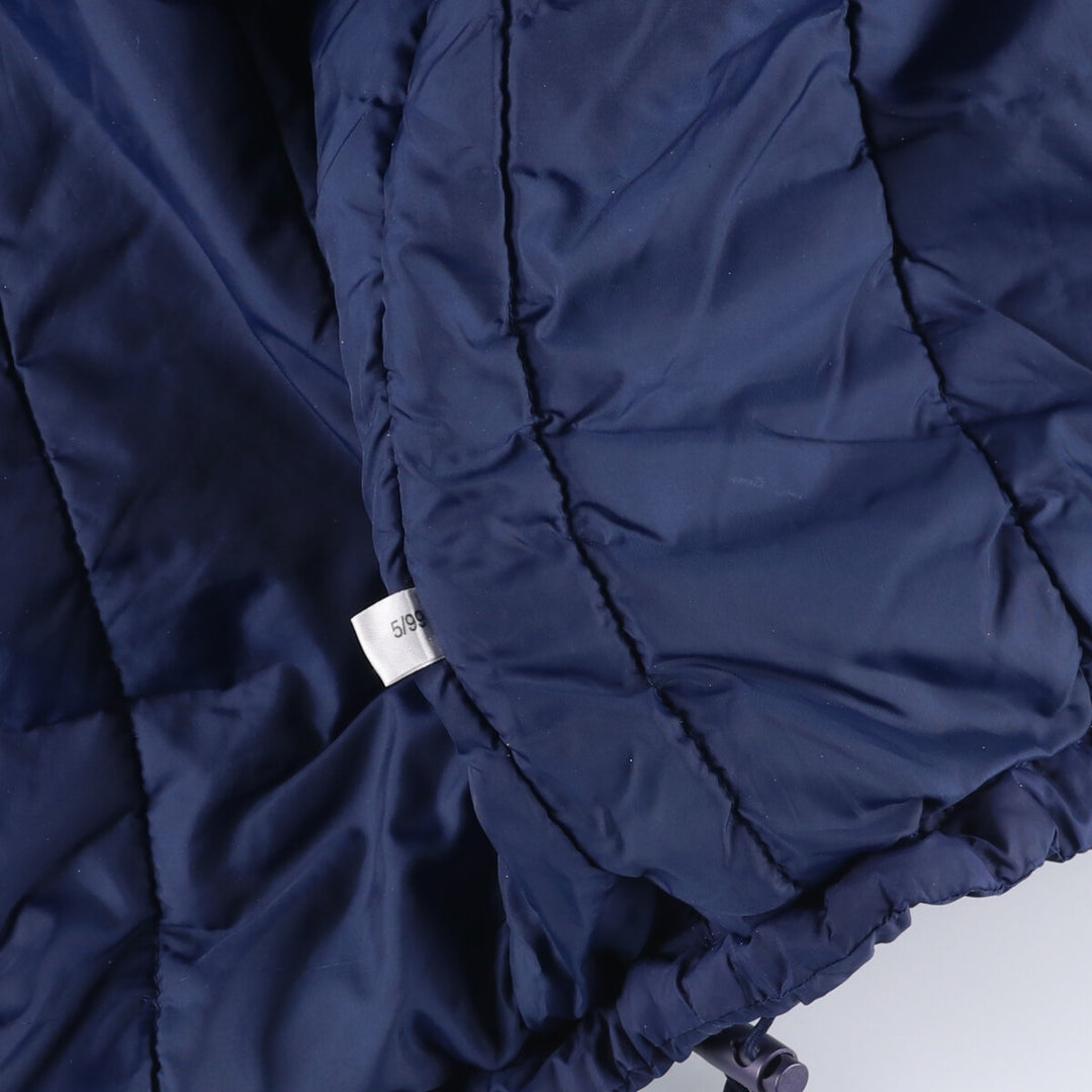 Vintage 90'S Adidas puffer jacket with back logo, size M, men's polyamide navy blue type Vintage Second Hand