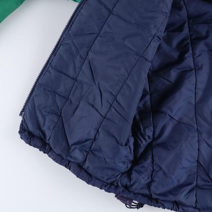 Vintage 90'S Adidas puffer jacket with back logo, size M, men's polyamide navy blue type Vintage Second Hand