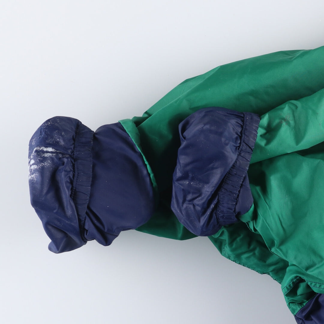 Vintage 90'S Adidas puffer jacket with back logo, size M, men's polyamide navy blue type Vintage Second Hand