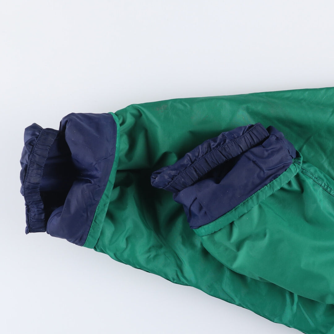 Vintage 90'S Adidas puffer jacket with back logo, size M, men's polyamide navy blue type Vintage Second Hand