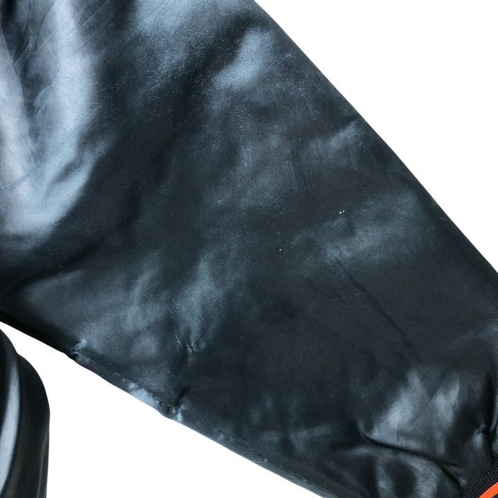 Vintage 80s-90'S Chalk Line NFL Chicago Bears Padded Nylon Stadium Jacket, Award Winning, Made in USA Nylon navy blue type Vintage Second Hand