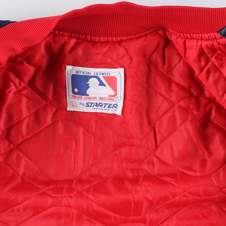 80s-90'S Starter MLB Los Angeles Angels Nylon Stadium Jacket, Award Jacket, Made in USA Nylon navy blue type Vintage Second Hand