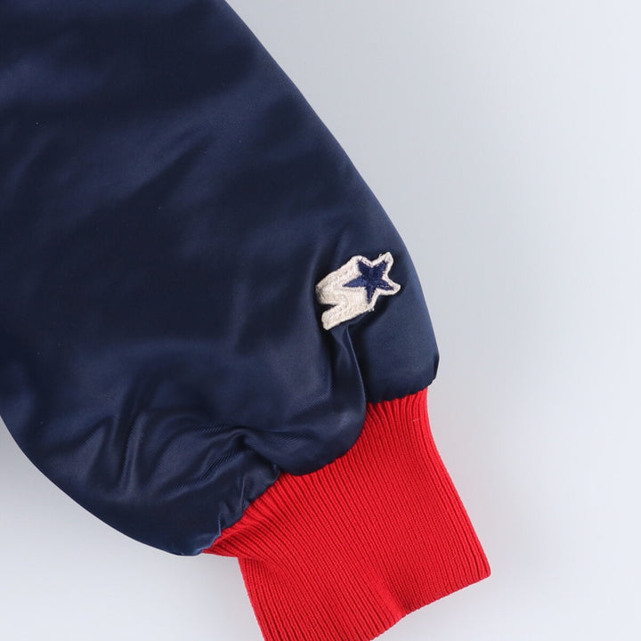 80s-90'S Starter MLB Los Angeles Angels Nylon Stadium Jacket, Award Jacket, Made in USA Nylon navy blue type Vintage Second Hand