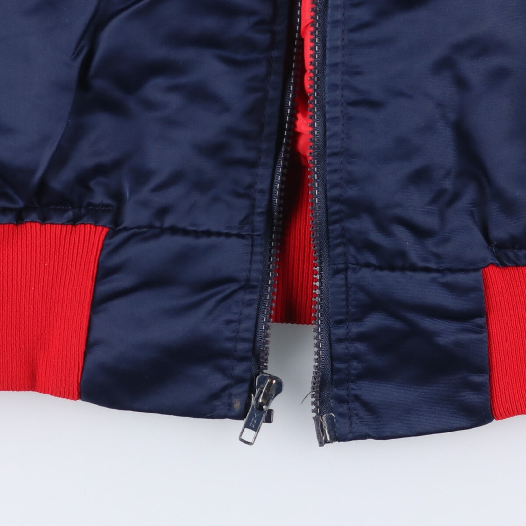 80s-90'S Starter MLB Los Angeles Angels Nylon Stadium Jacket, Award Jacket, Made in USA Nylon navy blue type Vintage Second Hand