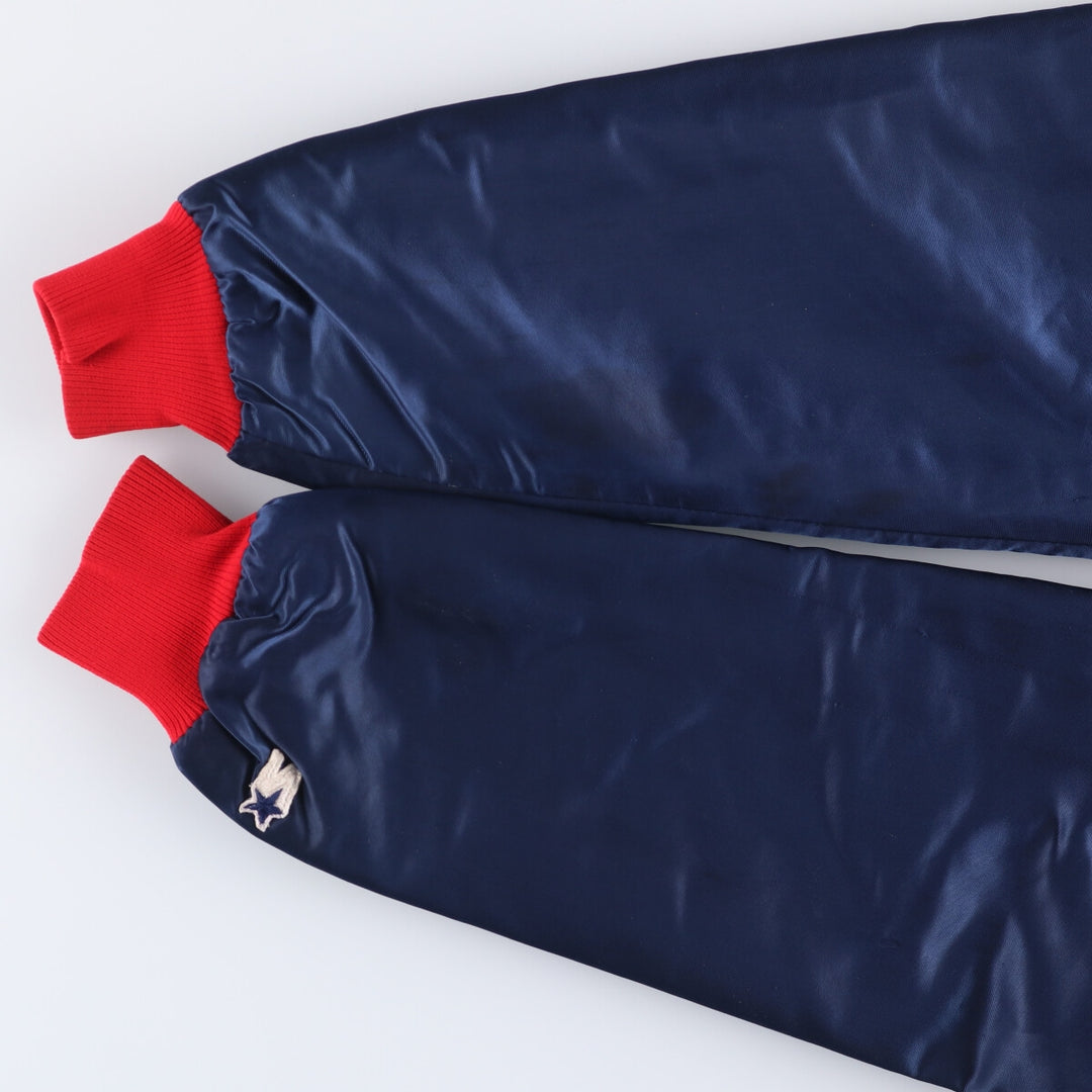 80s-90'S Starter MLB Los Angeles Angels Nylon Stadium Jacket, Award Jacket, Made in USA Nylon navy blue type Vintage Second Hand