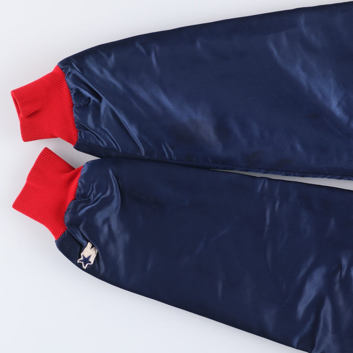 80s-90'S Starter MLB Los Angeles Angels Nylon Stadium Jacket, Award Jacket, Made in USA Nylon navy blue type Vintage Second Hand