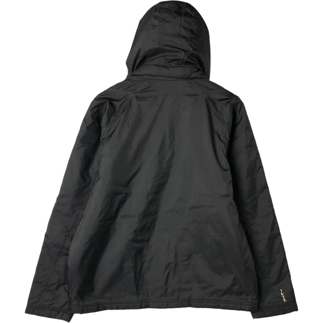 2000'S Nike padded hoodie/puffer jacket, men's size XL Nylon black type Vintage Second Hand