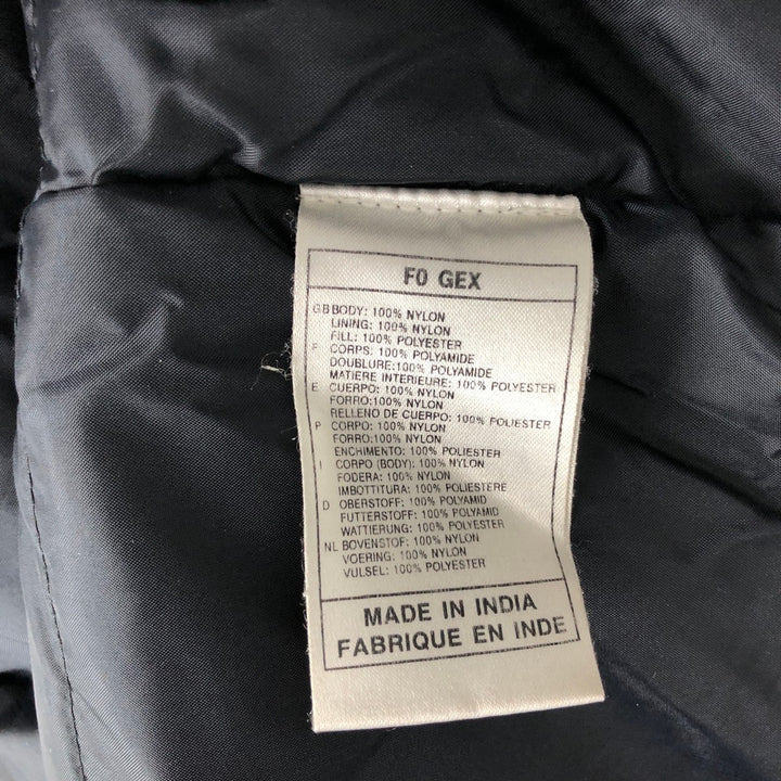 2000'S Nike padded hoodie/puffer jacket, men's size XL Nylon black type Vintage Second Hand