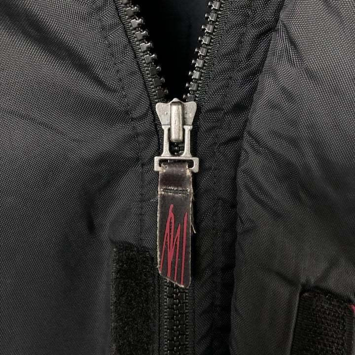 2000'S Nike padded hoodie/puffer jacket, men's size XL Nylon black type Vintage Second Hand