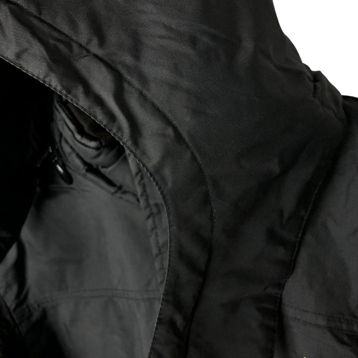 2000'S Nike padded hoodie/puffer jacket, men's size XL Nylon black type Vintage Second Hand