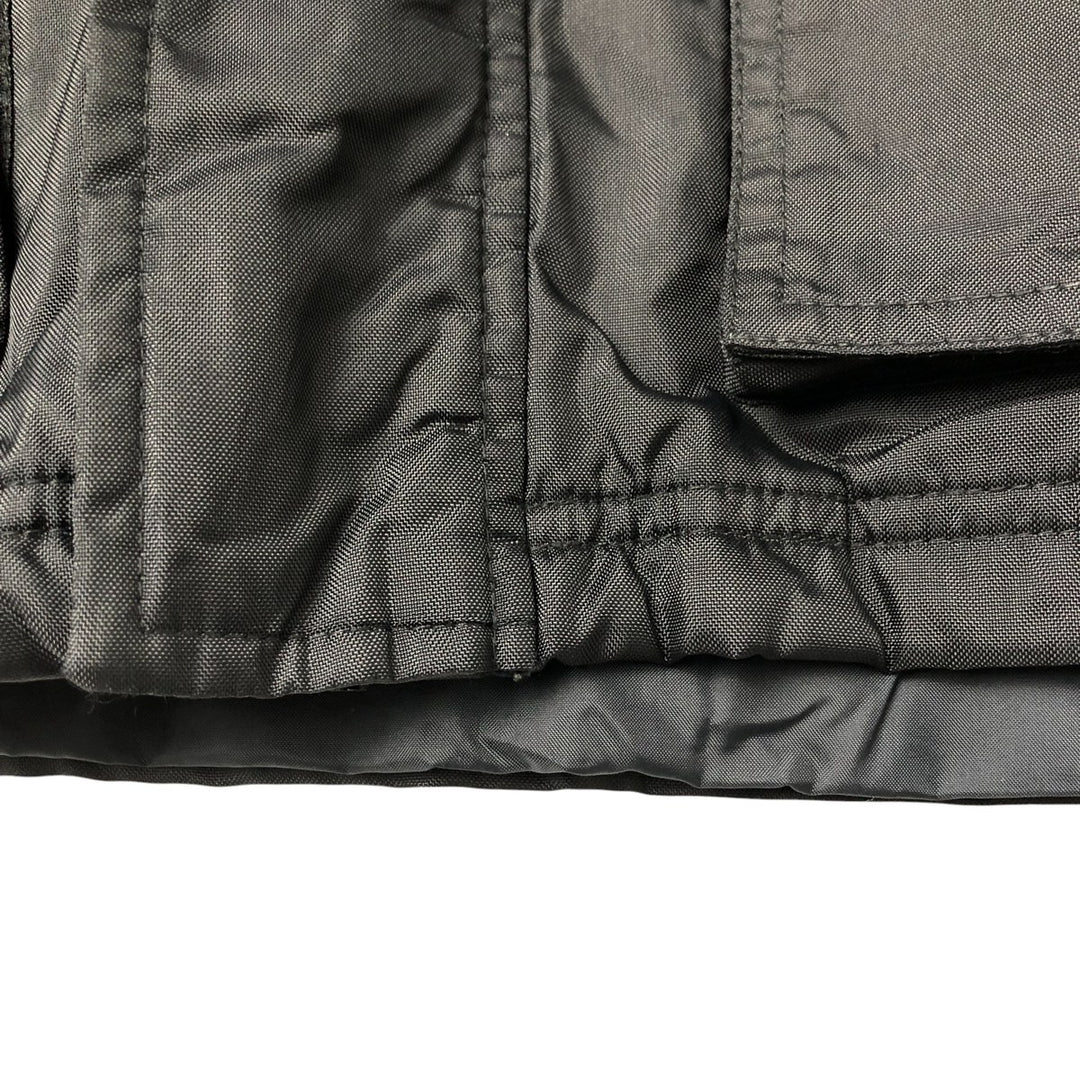 2000'S Nike padded hoodie/puffer jacket, men's size XL Nylon black type Vintage Second Hand