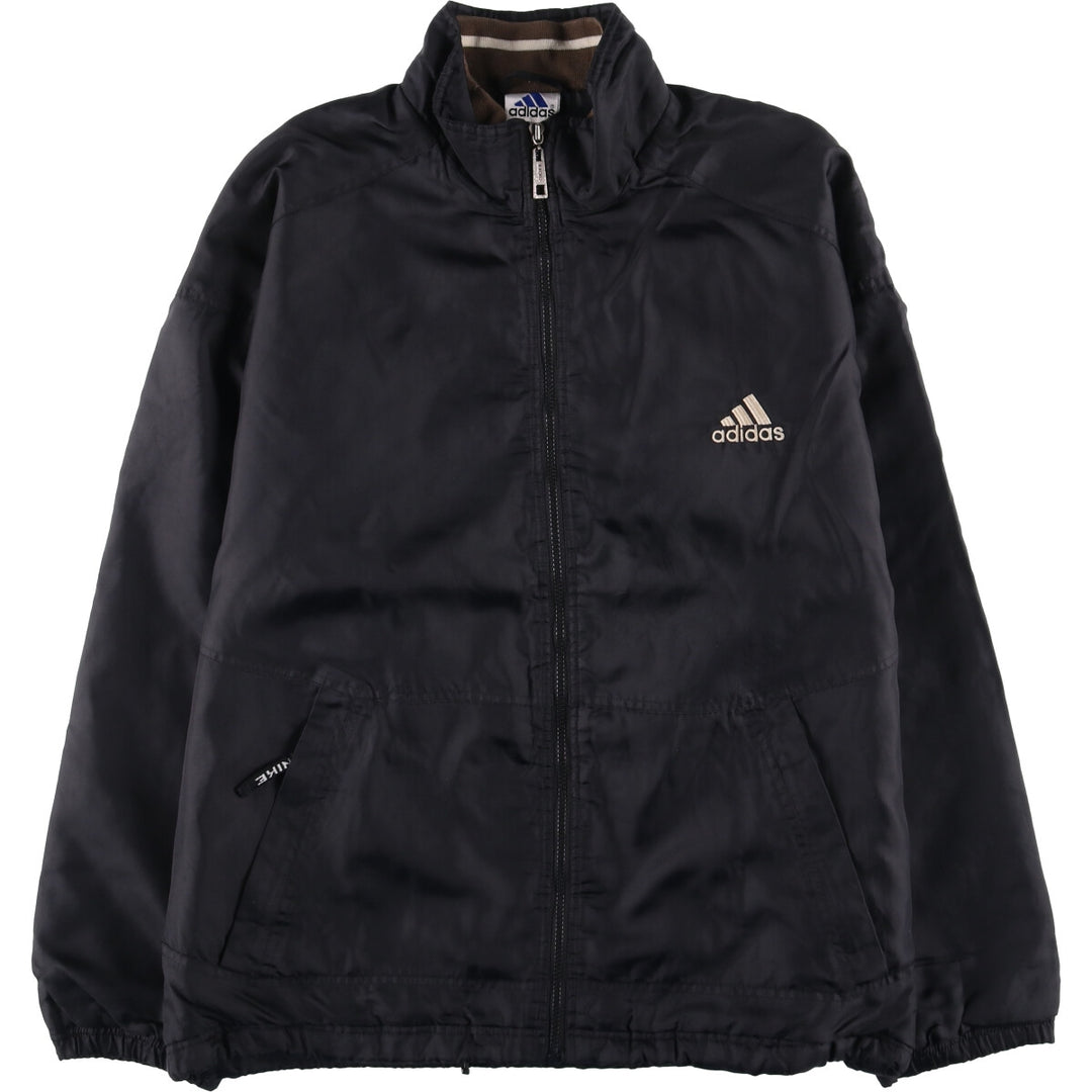 Vintage 90'S Adidas padded puffer jacket, size L, men's polyamide black type Vintage Second Hand