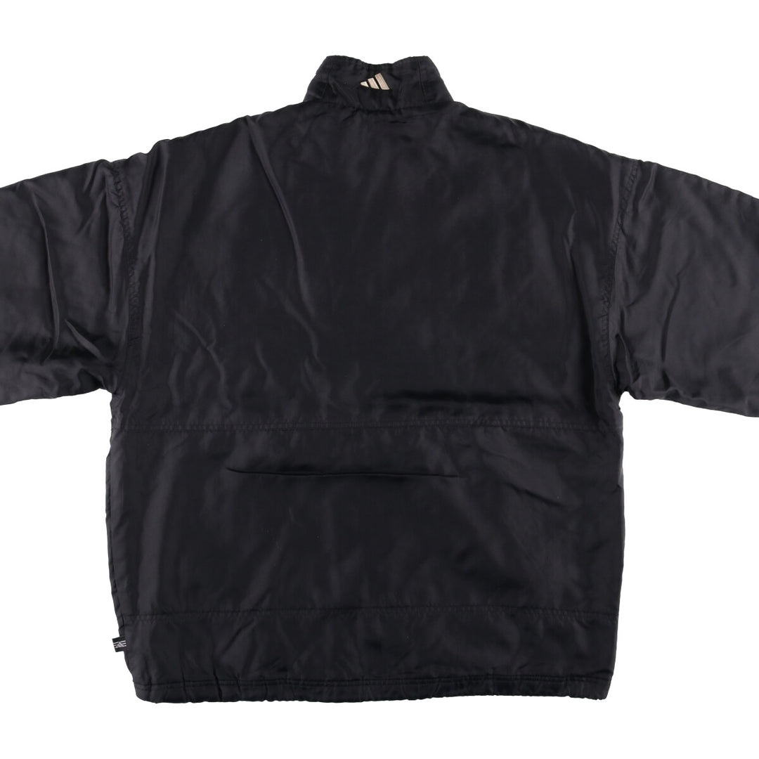 Vintage 90'S Adidas padded puffer jacket, size L, men's polyamide black type Vintage Second Hand