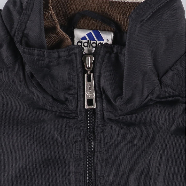 Vintage 90'S Adidas padded puffer jacket, size L, men's polyamide black type Vintage Second Hand