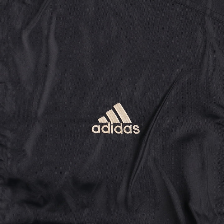 Vintage 90'S Adidas padded puffer jacket, size L, men's polyamide black type Vintage Second Hand