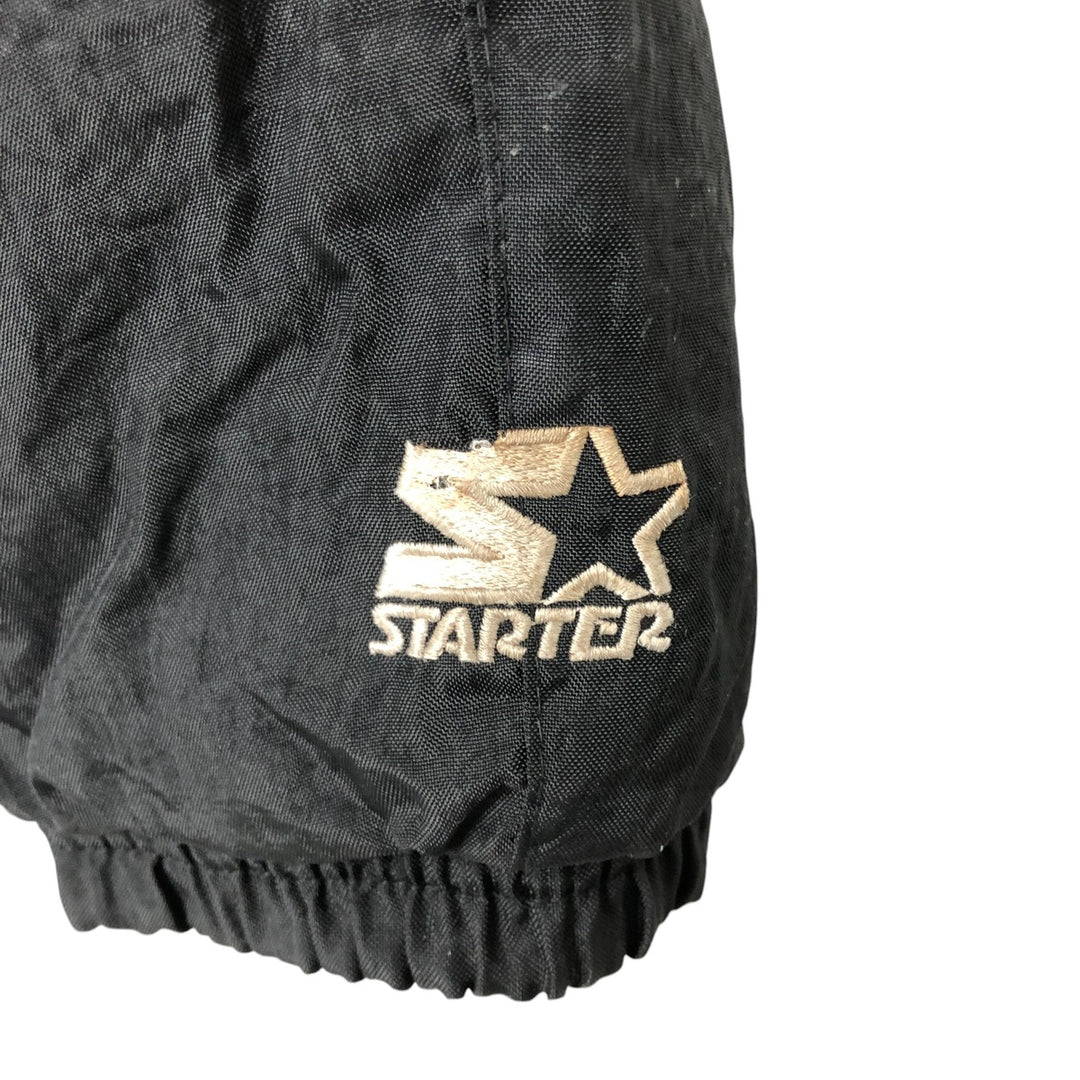 90'S Starter NFL Minnesota Vikings Padded Puffer Jacket, Men's, Size XXL, Vintage Nylon black type Vintage Second Hand