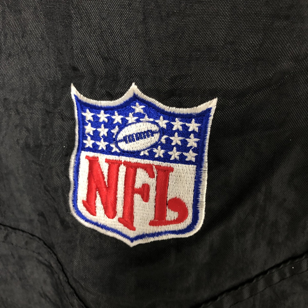 90'S Starter NFL Minnesota Vikings Padded Puffer Jacket, Men's, Size XXL, Vintage Nylon black type Vintage Second Hand