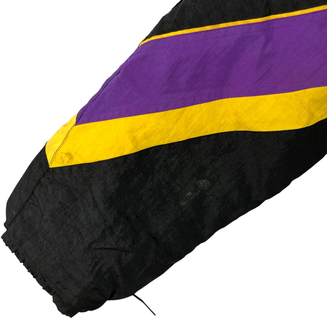 90'S Starter NFL Minnesota Vikings Padded Puffer Jacket, Men's, Size XXL, Vintage Nylon black type Vintage Second Hand